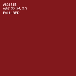 #82181B - Falu Red Color Image